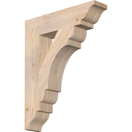 Ekena Millwork Olympic Traditional Smooth Bracket, Douglas Fir, 3 1/2"W x 16"D x 20"H BKT04X16X20OLY01SDF